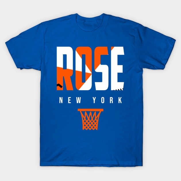 Rose New York Basketball Warmup T-Shirt by funandgames